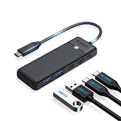 ORICO USB C Hub 4-in-1 USB C to USB Multiport Adapter with 100W Power Delivery
