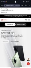 Subscribe for discount - Oneplus 15R - Launch at Dec 17th 2025