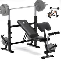 [Walmart] FLYBIRD Weight Bench w/ Rack + Preacher Curl + Leg Developer – $199.99 after $100 coupon