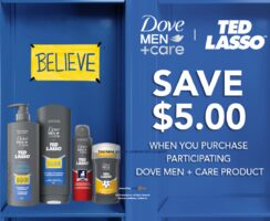 [Real Canadian Superstore] YMMV: Dove Men (Care Ted Lasso and other Products)  $3  with Coupon   (With 4,000 Bonus Points)