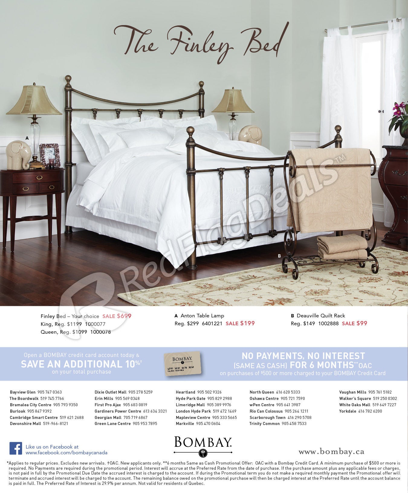 Bombay Weekly Flyer Beautiful Bedrooms Event May 21 Jun 3