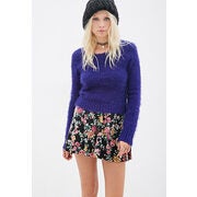 Fuzzy Ribbed Knit Sweater - $18.99 ($8.91 Off)