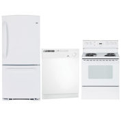 Hotpoint Bottom Mount Refrigerator, Coil Top Range & White-Westinghouse Dishwasher Package - $1379.99 ($750.00 off)