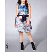 Mblm Sleeveless Printed Fitted Dress - $64.99 ($15.01 Off)