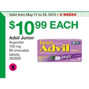 Advil Junior Ibuprofen - $10.99