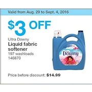 Ultra Downy Liquid Fabric Softener - $11.99 ($3.00 off)