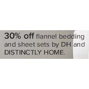 Flannel Bedding and Sheet Sets by DH and Distinctly Home - 30% off