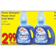 Purex Detergent Power Short Cold Water 1.33L - $2.99