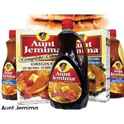 Aunt Jemima Pancake Mix or Table Syrup - $2.99