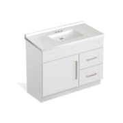 36" Vanity Set With Polymarble Top / 723-43swv3621wh - $458.88 ($539.12 Off)