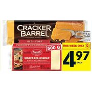 Cracker Barrel Cheese Saputo Mozzarellissima  - $4.97