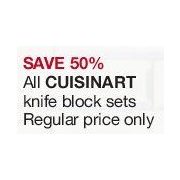 All Cuisinart Knife Block Sets - 50% off