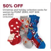 Christmas and Holiday Collection Socks for Women by Point Zero,Hot Sox, and Silks - 50% off