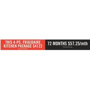 4-PC. Frigidaire Kitchen Package - $4122.00