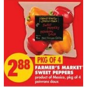 Farmer's Market Sweet Peppers - $2.88