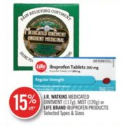 15% Off J.R. Watkins Medicated Ointment or Mist