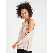AE Swiss Dot Cold Shoulder Tie Top - $20.50 ($30.76 Off)