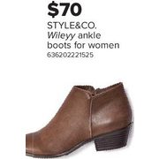 style & co wileyy ankle booties