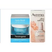Aveeno or Neutrogena Facial Skin Care - $17.98