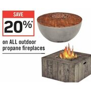 All Outdoor Propane Fireplaces - 20% off
