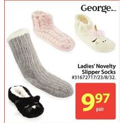 George Ladies Novelty Slipper Socks - $9.97/pair