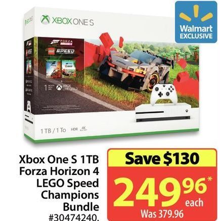 xbox one s 1tb forza horizon 4 & lego speed champions bundle