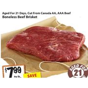 Boneless Beef Brisket - $7.99/lb ($2.00 off)