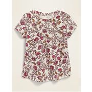 Printed Crew-neck Short-sleeve Tee For Toddler Girls - $7.00 ($3.99 Off)