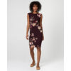 Floral Print Knit Crew Neck Sheath Dress - $20.00 ($125.00 Off)