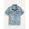 Workwear-Pocket Jean Camp Shirt For Toddler Boys - $15.00 ($4.99 Off)