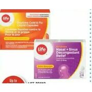 Life Brand Cold, Flu, Sinus Caplets or Tablets - Up to 15% off