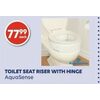 Aquasense Toilet Seat Riser With Hinge - $77.99