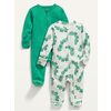Unisex Sleep & Play 1-Way-Zip Footed One-Piece 2-Pack For Baby - $22.00 ($6.00 Off)