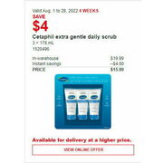 Cetaphil Extra Gentle Daily Scrub - $15.99 ($4.00 off)