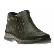 Michigan Black Leather Water-resistant Ankle Boot By Rieker - $139.99 ($10.01 Off)