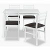 Ersmark Solid Wood / Mdf Dining in White or Espresso Finish 5-Piece Set  - $319.00 (20% off)