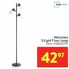 Mainstays 3-Light Floor Lamp - $42.97