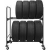 Renegade 1,600 lb 2-Tier Mobile Tire Rack - $159.99