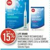 Life Brand Sonic Power Rechargeable Toothbrush, Classic White Whitening Strips Or Denture Cleansers - Up to 15% off