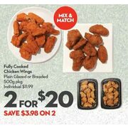 Fully Cooked Chicken Wings - 2/$20.00 ($3.98 off)