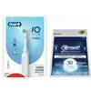 Oral-B Io3 Rechargable Toothbrush, Crest 3dwhitestrips Professional White+led Light Or Whitening Emulsions Apply & Boost Leave on 