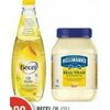 Becel Oil, Kraft Miracle Whip Or Hellmann's Mayonnaise  - $6.99