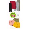 Women's Branded Capris or Linen Blend Belted Shorts - $16.00